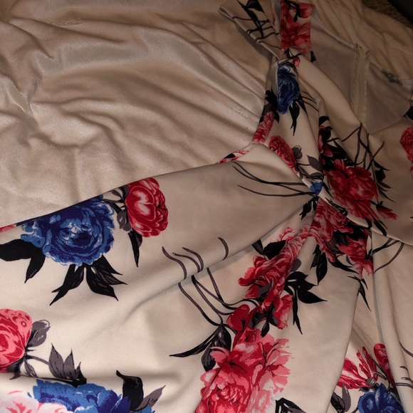 Charlotte Russe pink and blue flower dress - Picture 7 of 9